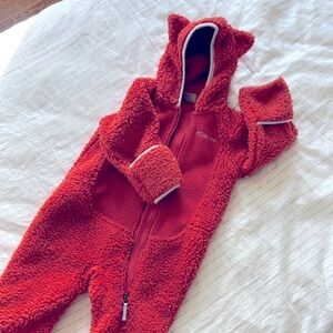 Columbia fox warm fuzzy zip-up suit baby 18-24mo 2yo for winter